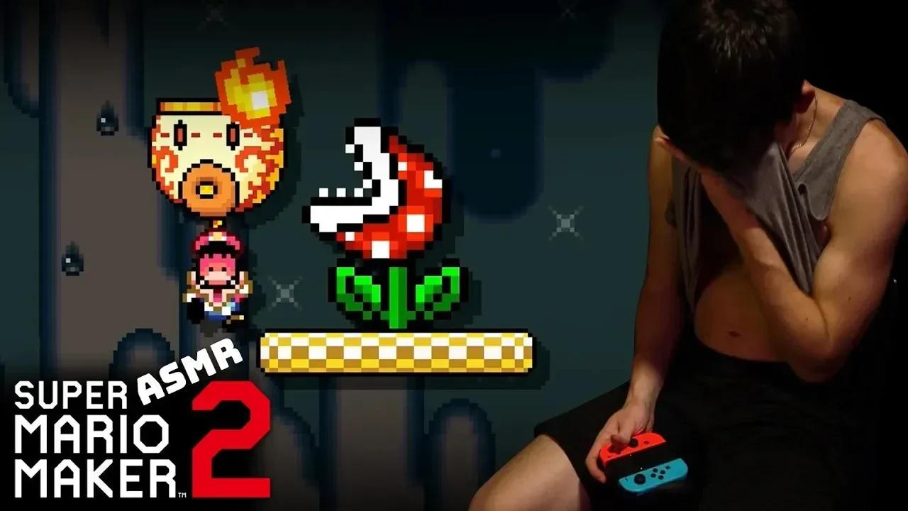 MAKING ME SWEAT! | ASMR SUPER MARIO MAKER 2 | #7
