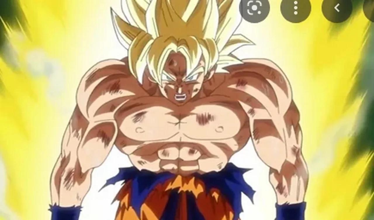 Goku se transforma em super Saiyajin pela primeira vez saga Freeza ...