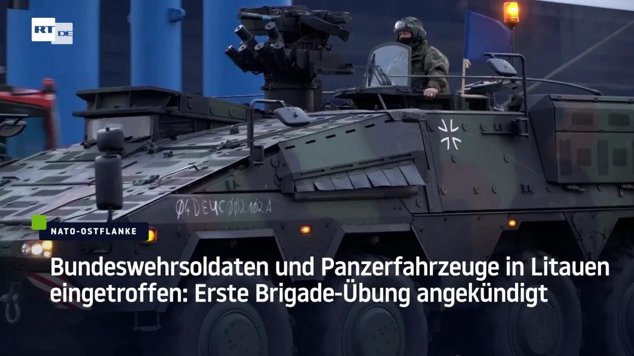 Bundeswehrsoldaten Und Panzerfahrzeuge In Litauen Eingetroffen: Erste ...