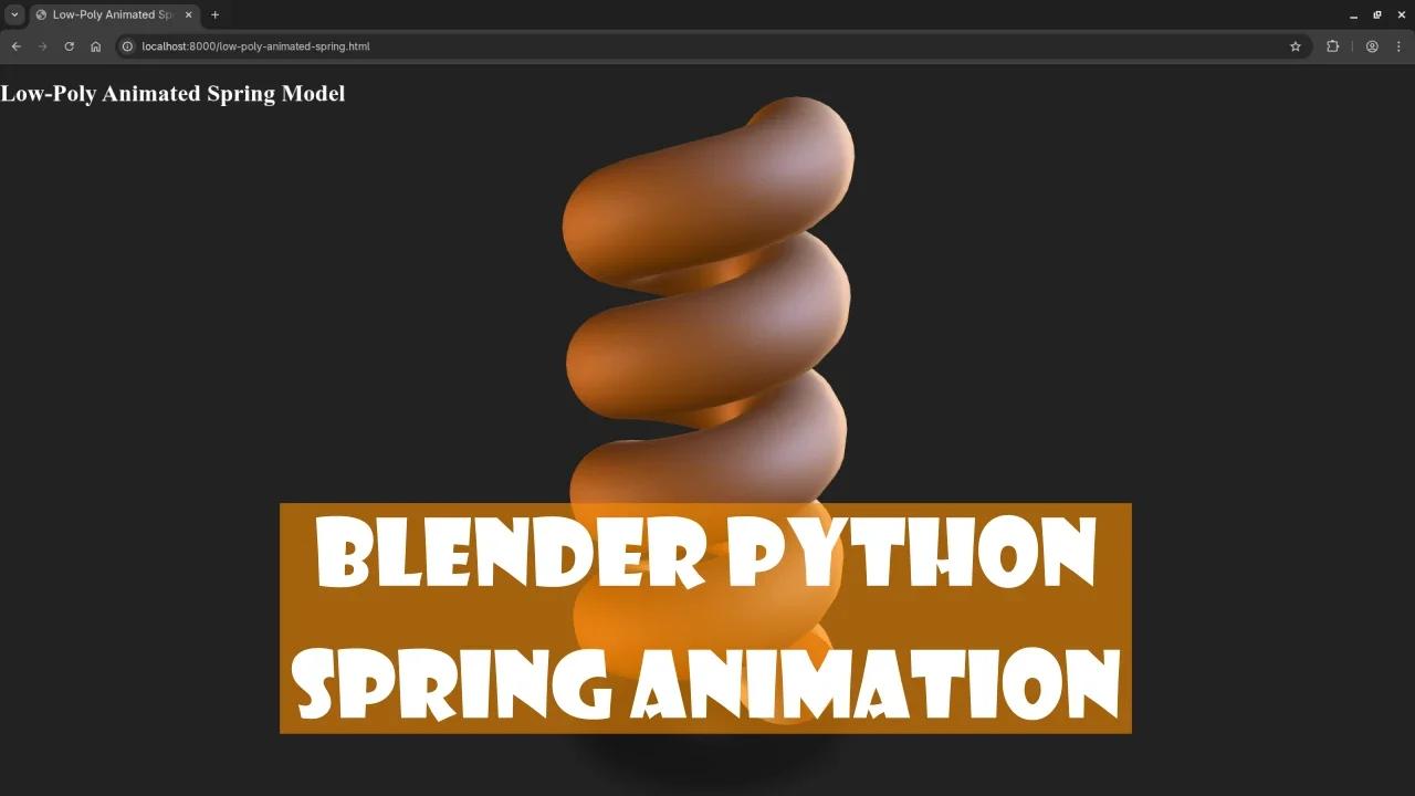 Create Spring Physics Animations in Blender 5 Using Python and Display ...