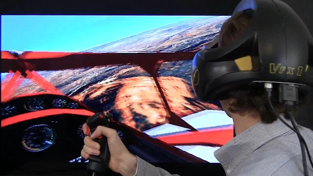 Forte VFX1 VR Headset - Flight Unlimited Gameplay