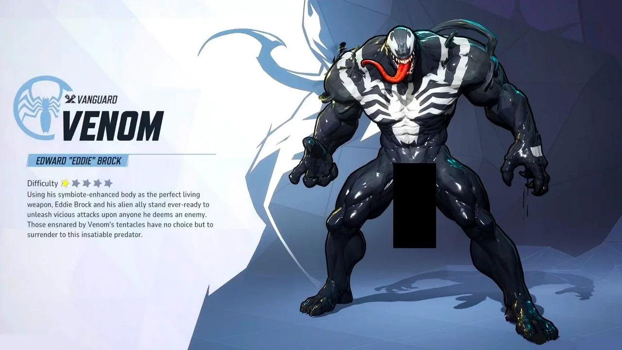 Venom Nude Hanging in Marvel Rivals