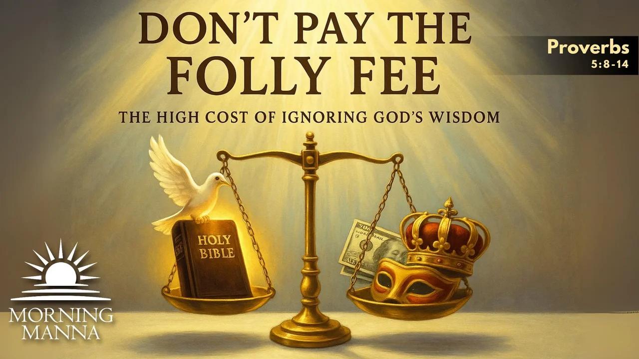 Morning Manna - June 26, 2025 - Proverbs 5:8-14 - Don't Pay the Folly ...