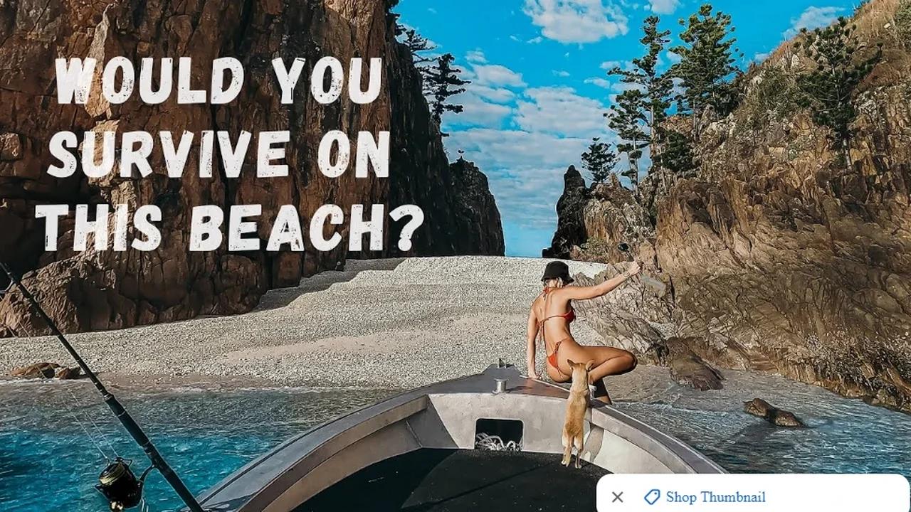 Best beach in the world Red Fish Red Bikini Fishing with Fish Huntress Amy