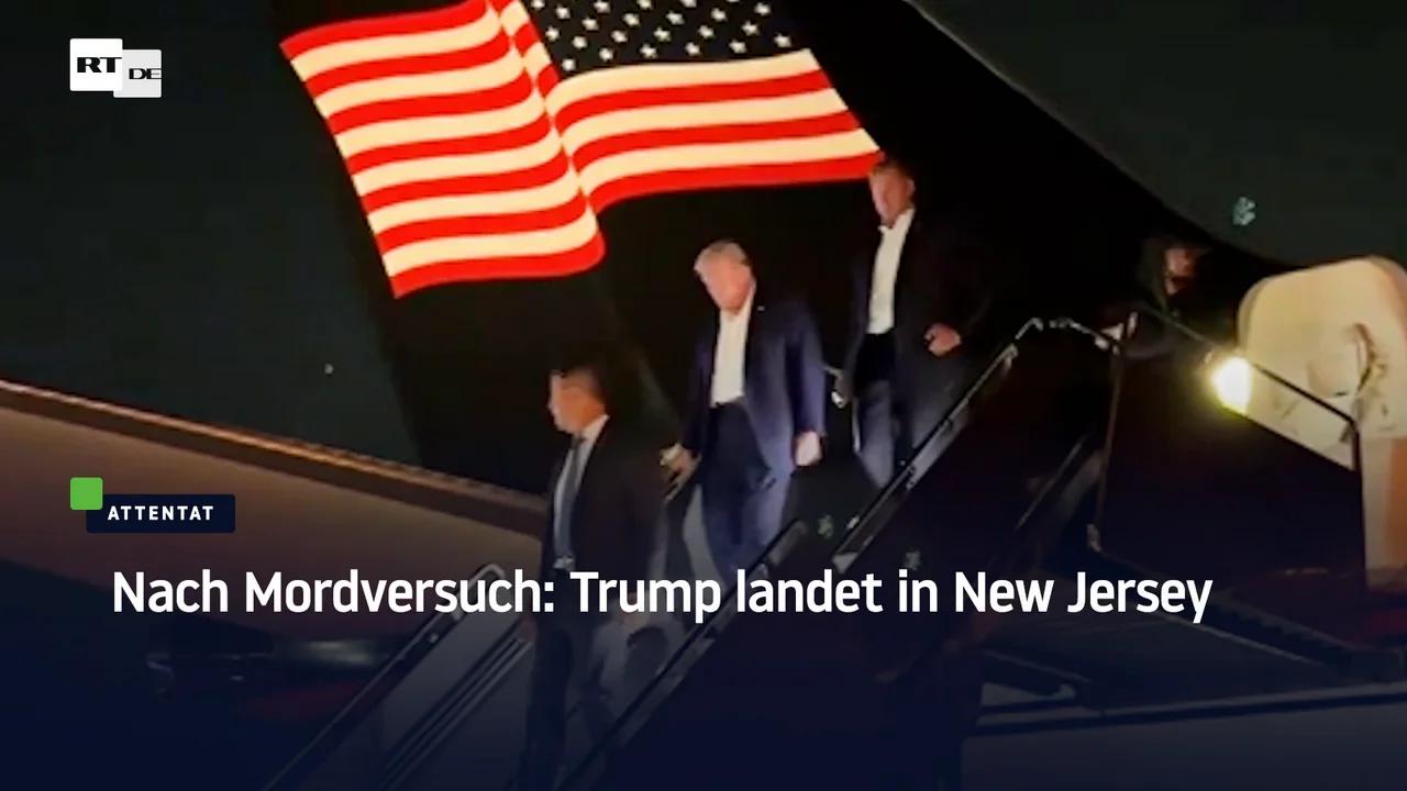⁣Nach Mordversuch: Trump landet in New Jersey