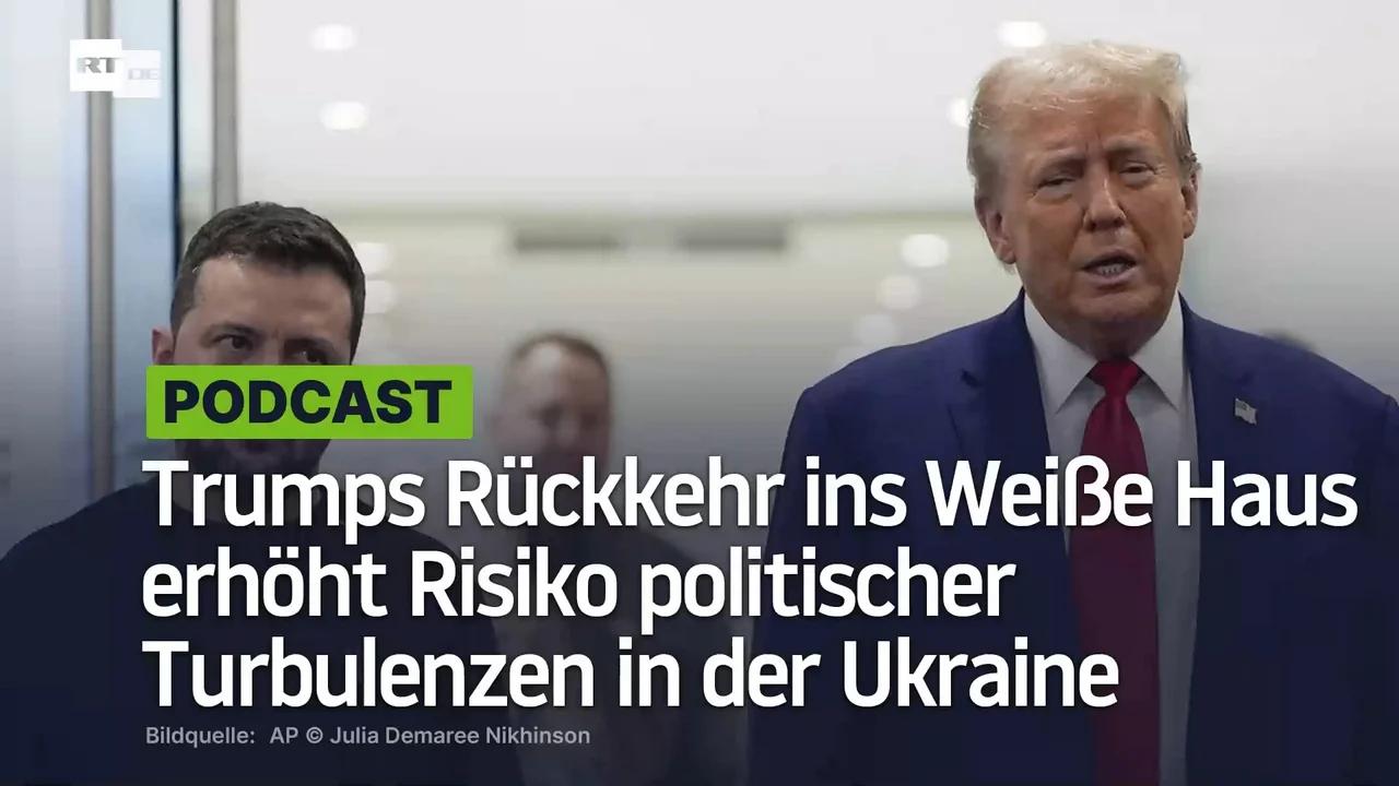 ⁣Trumps Rückkehr ins Weiße Haus erhöht Risiko politischer Turbulenzen in der Ukraine