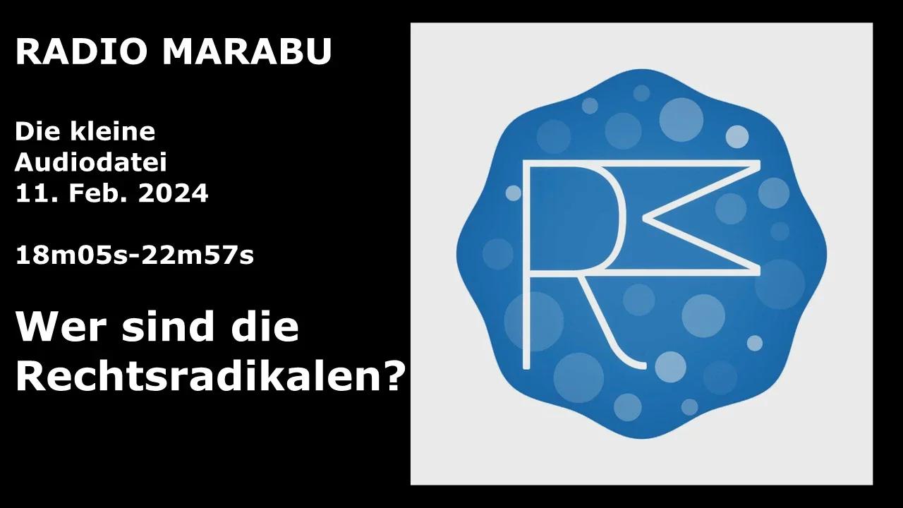⁣Wer sind die Rechtsradikalen (in Deutschland)? - Radio Marabu Ausschnitt vom 11.02.2023