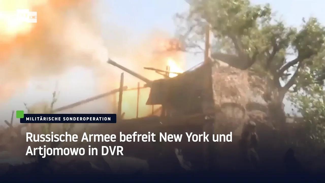 ⁣Russische Armee befreit New York und Artjomowo in DVR