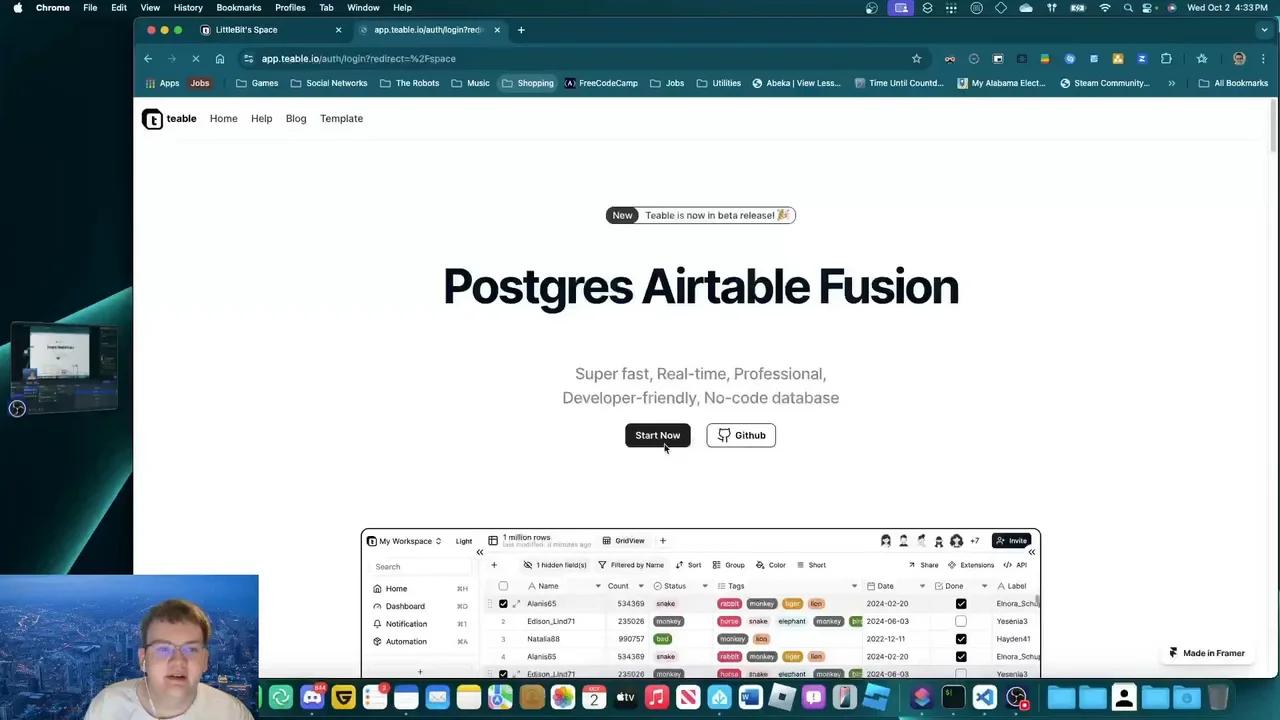 Explaining Teable: an open-source GUI database