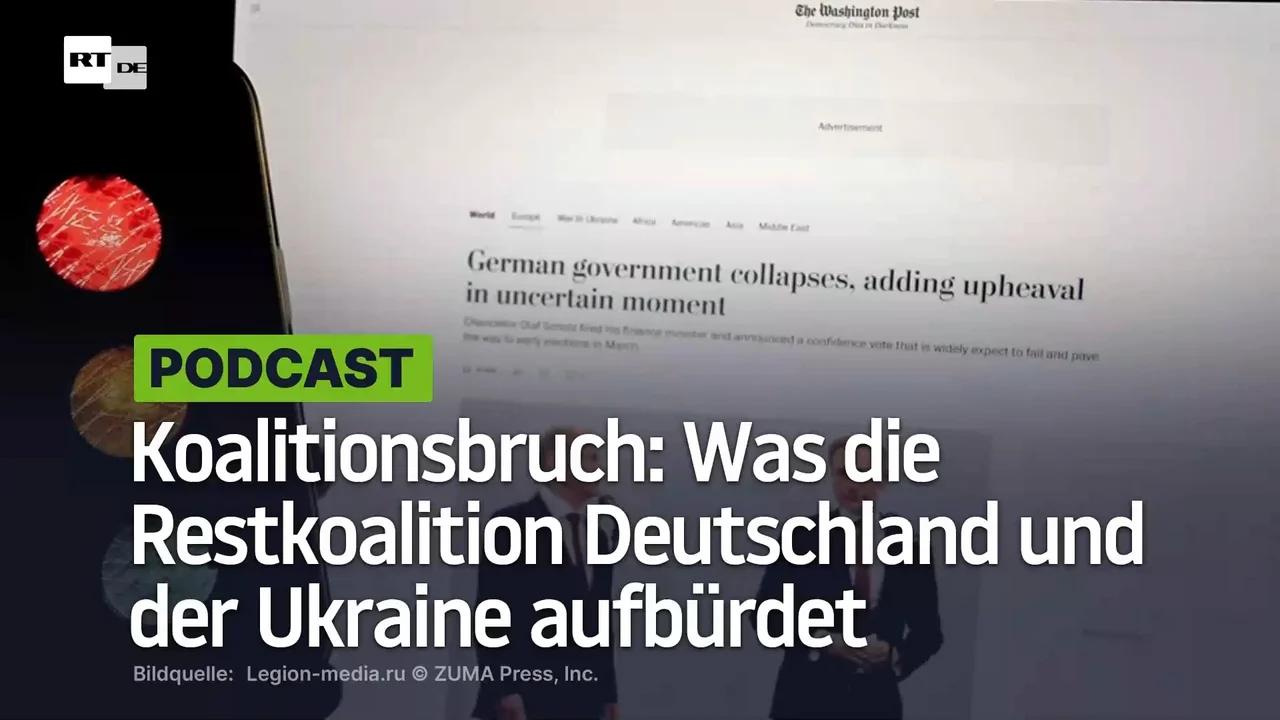 ⁣Koalitionsbruch: Was die Restkoalition Deutschland und der Ukraine aufbürdet