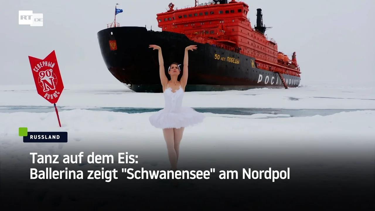 ⁣Tanz auf dem Eis: Ballerina zeigt 