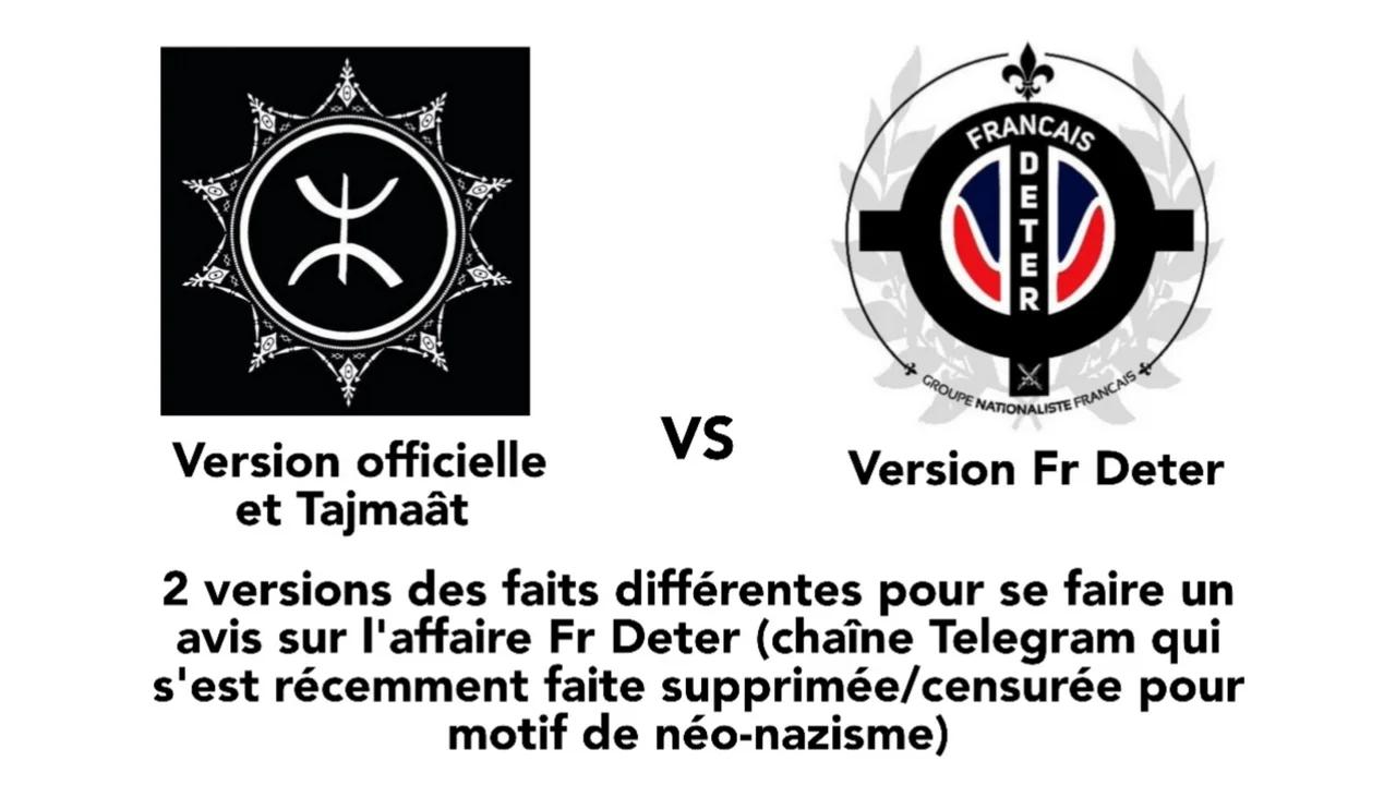 Suppression du canal Telegram Fr Deter version officielle et Tajmaât