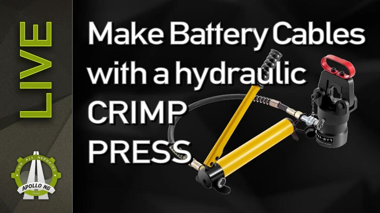 How to make Battery Cables with a hydraulic CrimpPress