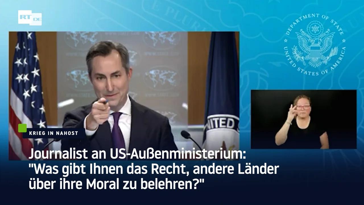 ⁣Journalist an US-Außenministerium: 