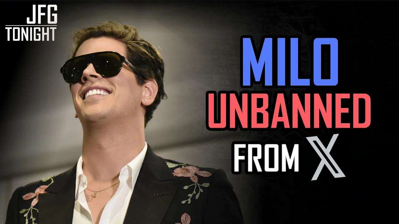 Milo Unbanned on X | JFGT #1100
