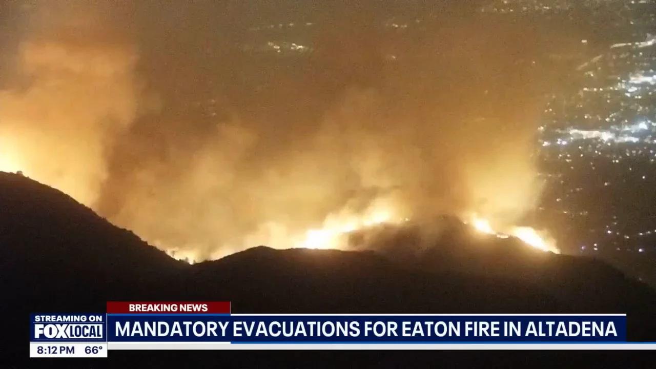 Eaton Fire explodes in Altadena; evacuations ordered