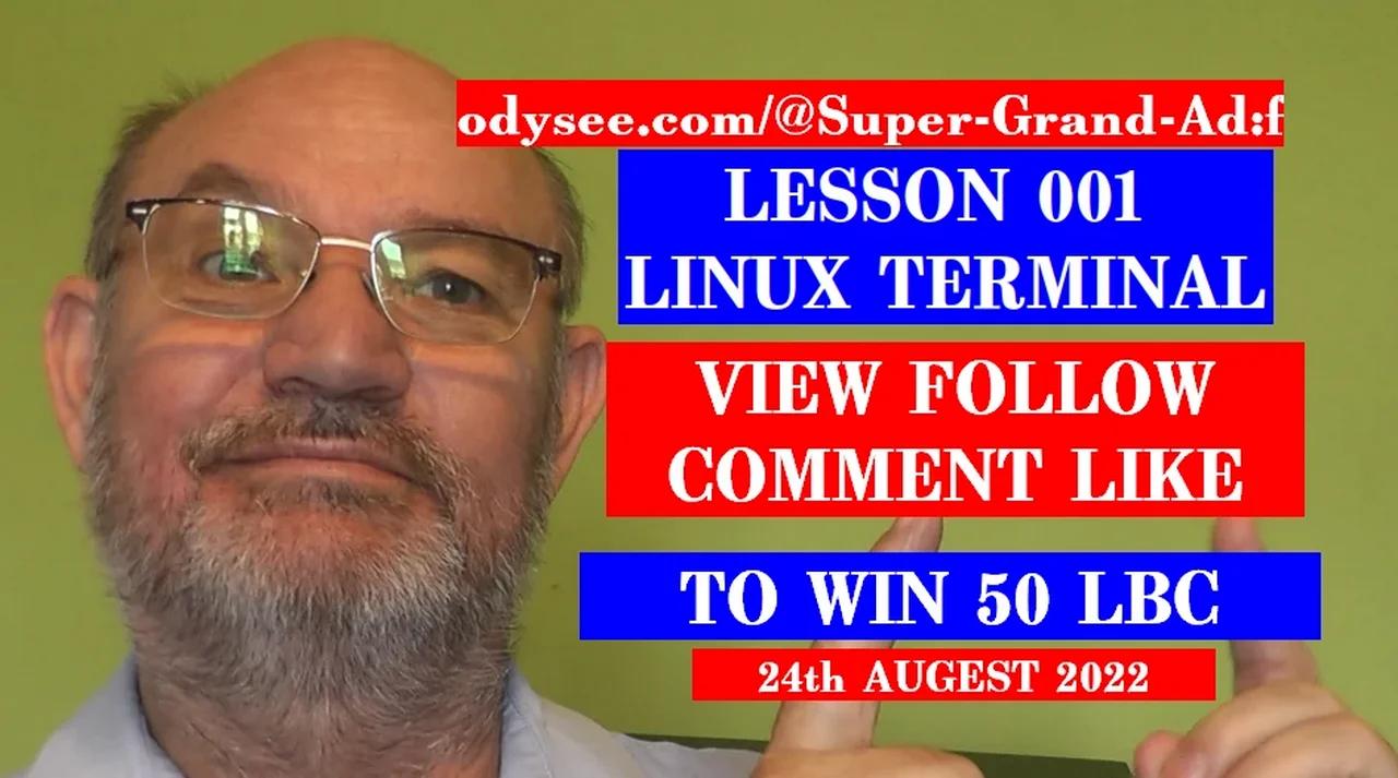 The linux terminal 001 24 aug 2022