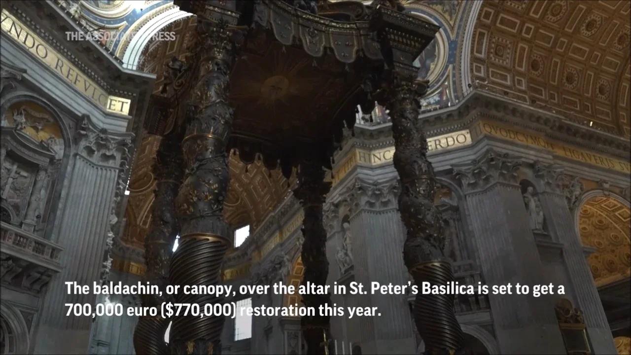 Vatican Unveils Plans For Restoring Bernini's Canopy In St. Peter's ...