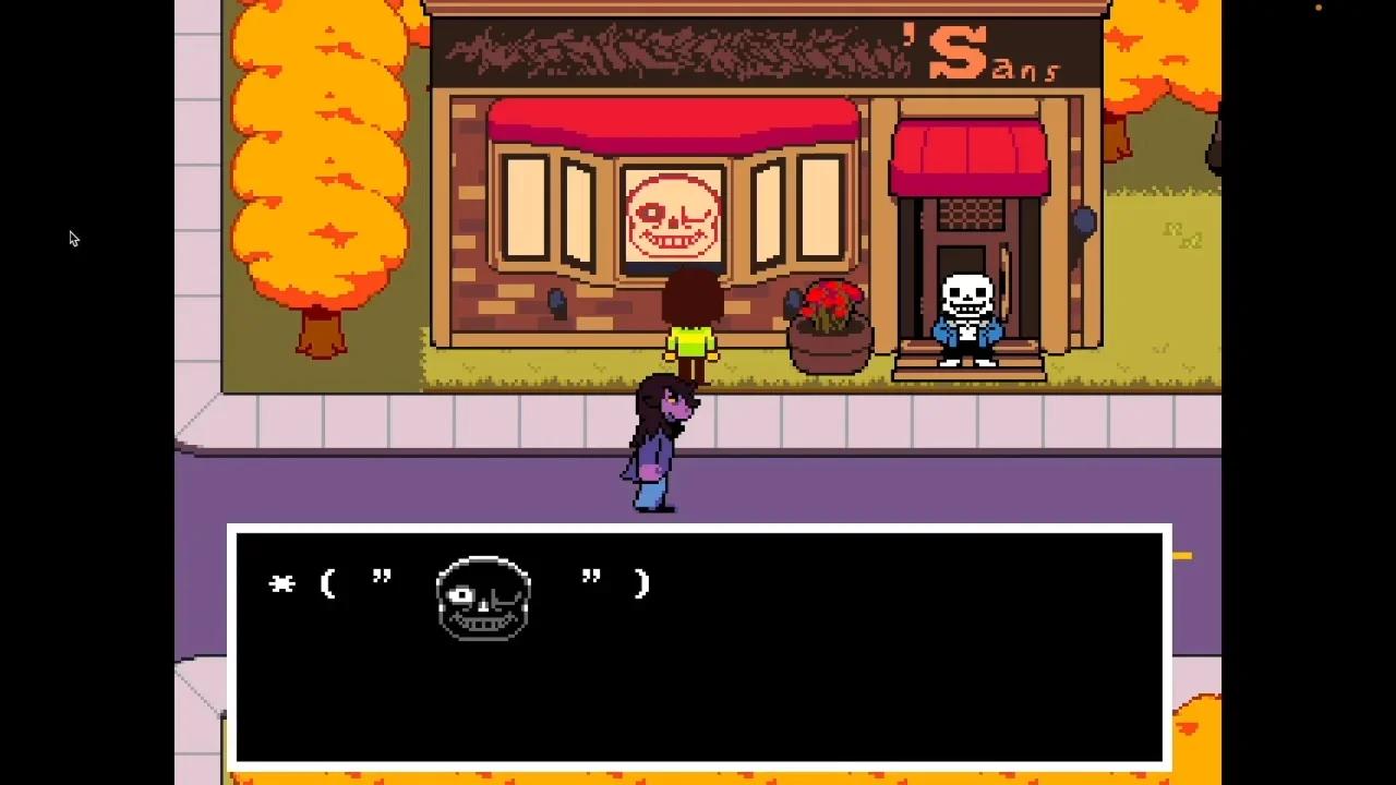 Encountering Sans In Deltarune Chapter 4 Marm S Let S Play Deltarune