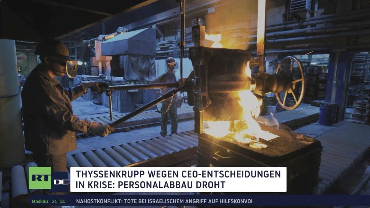 ⁣ThyssenKrupp wegen CEO-Entscheidungen in Krise: Personalabbau droht