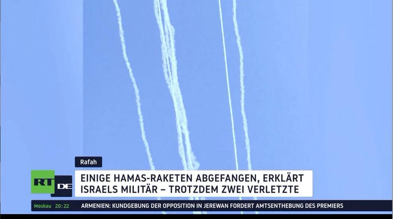 ⁣Hamas startet Raketenangriff auf Tel Aviv