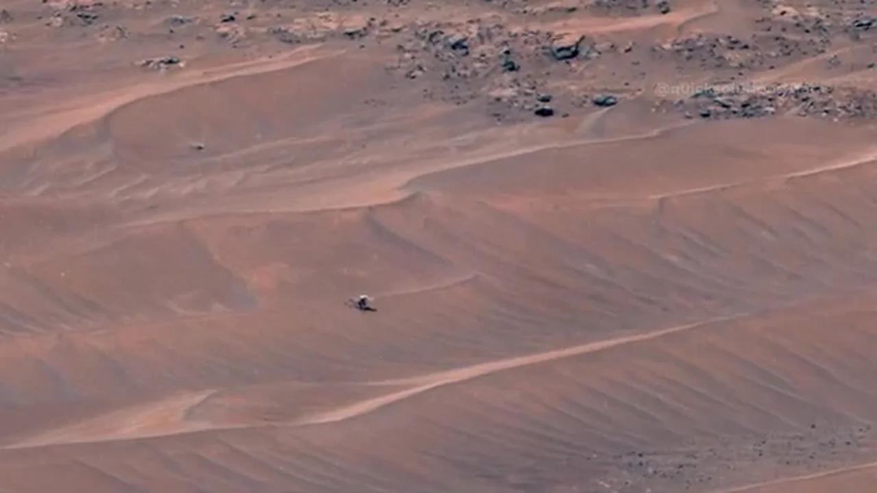 Le rover Perseverance a trouvé un drone Ingenuity à la surface de Mars (4K)