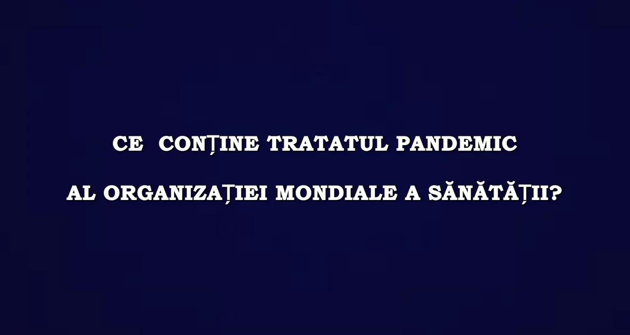 Ce Contine Tratatul Pandemic Al O M S De Ce Nu Trebuie Semnat