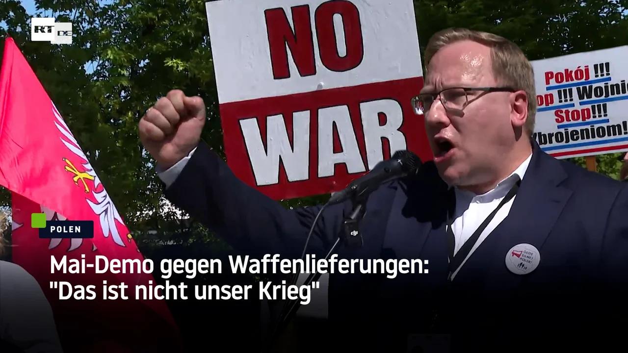 ⁣Mai-Demo gegen Waffenlieferungen: "Das ist nicht unser Krieg"