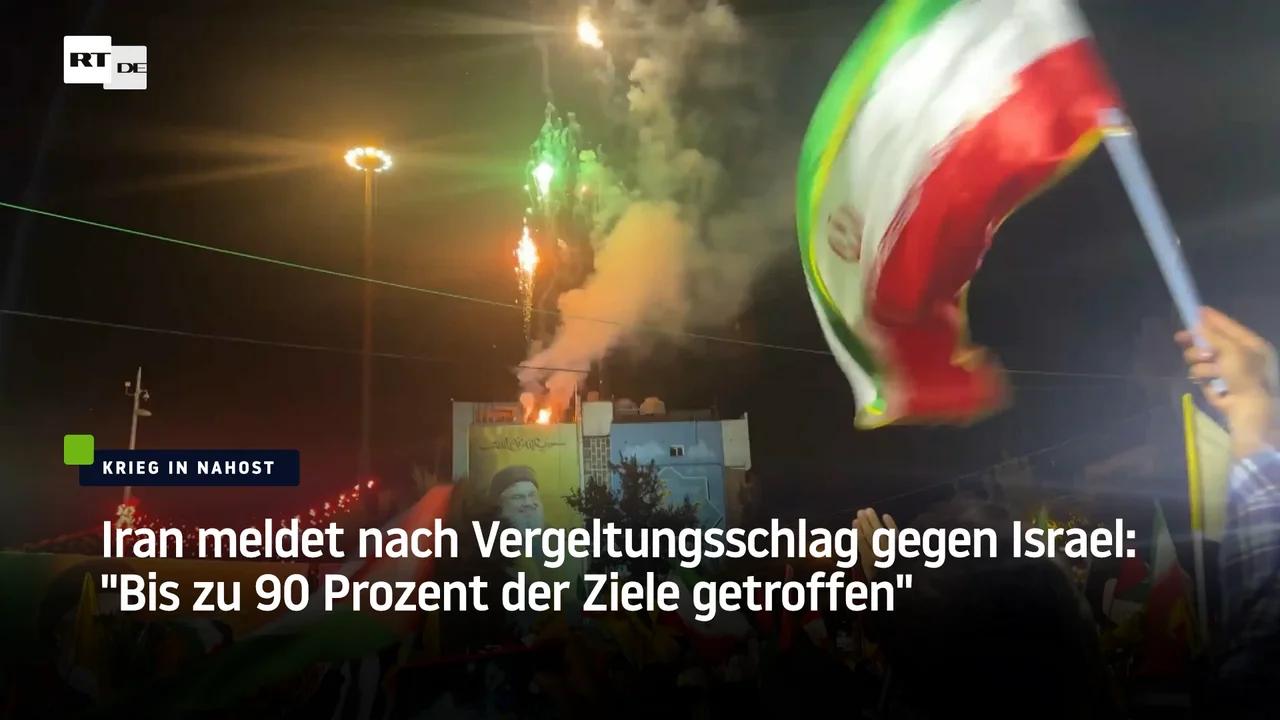 ⁣Iran meldet nach Vergeltungsschlag gegen Israel: 