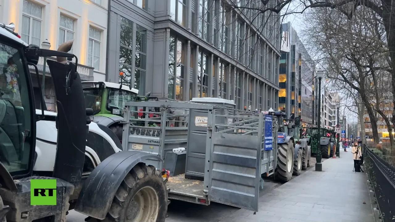 🇧🇪 Belgique : Les Agriculteurs Manifestent à Bruxelles