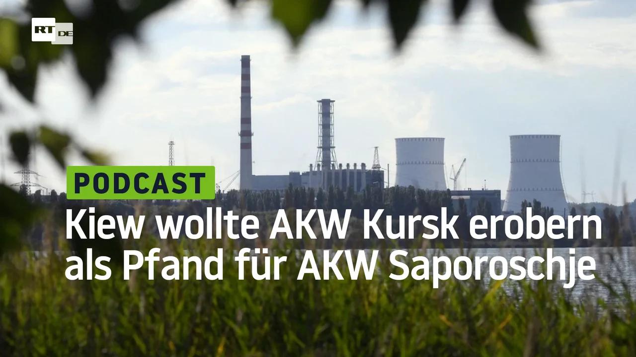 ⁣Experte Kiew wollte AKW Kursk erobern und gegen das AKW Saporoschje als Pfand eintauschen