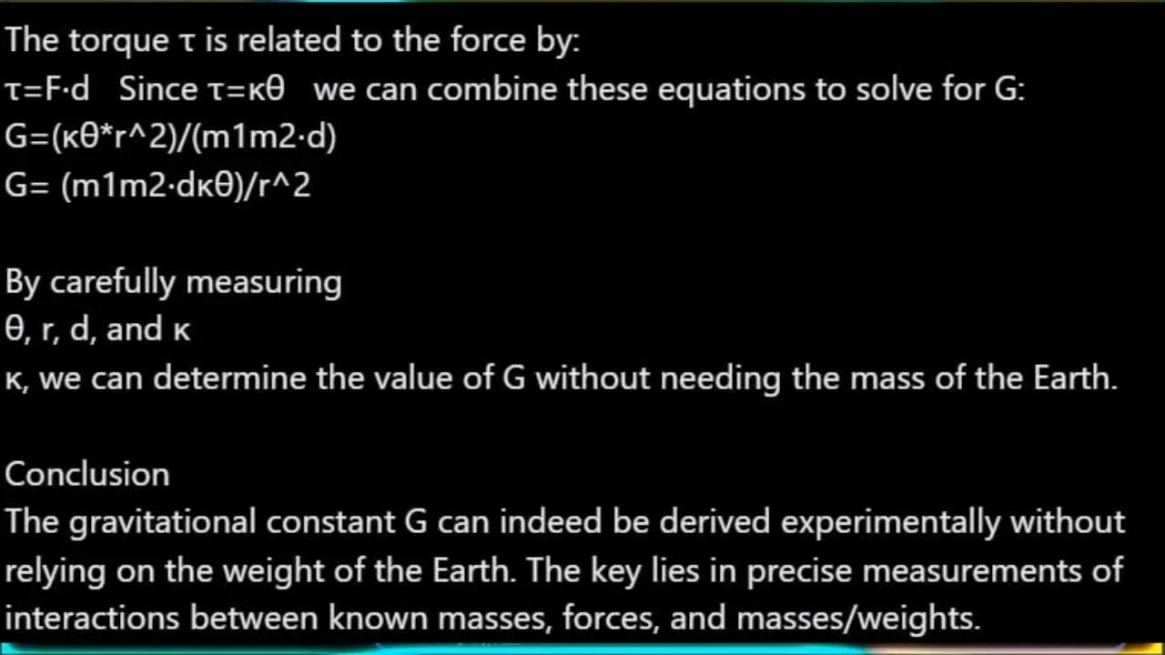 About the 'Gravitational Constant'....