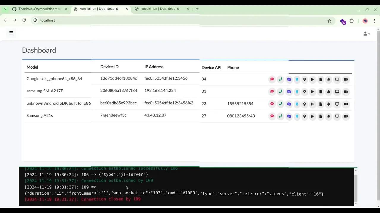 moukthar - Android Remote Administration Tool