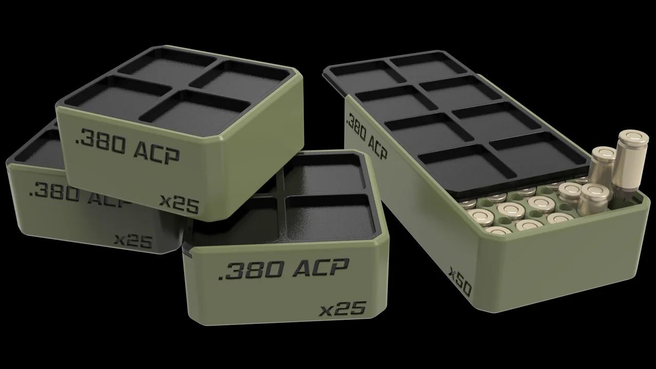 .380 ACP Ammo Boxes