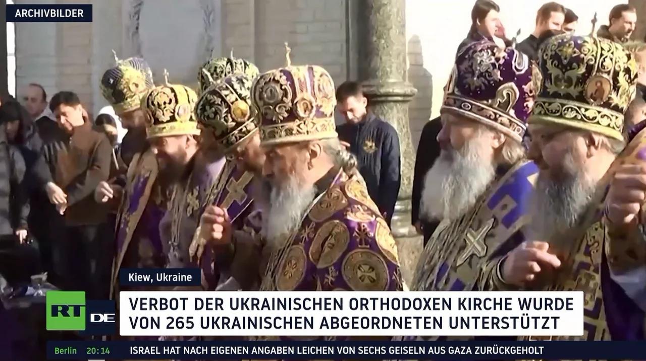 ⁣Werchowna Rada verabschiedet Verbot der Ukrainisch-Orthodoxen Kirche