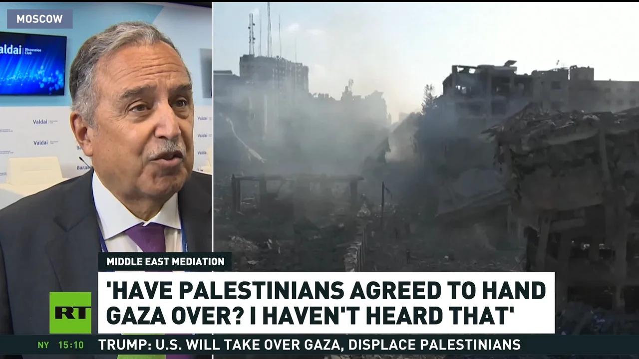 'Have Palestinians agreed to hand Gaza over? I haven't heard that ...