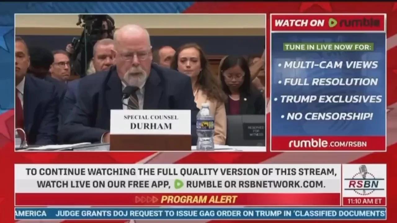 Audition du rapport John Durham