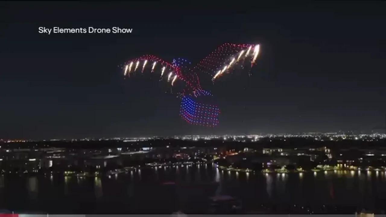 sky elements performed an impressive drone light show