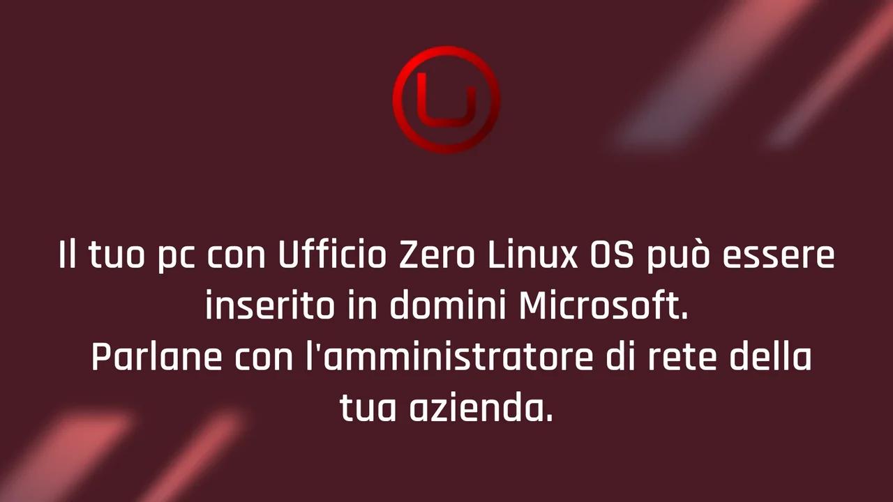 Ufficio Zero Linux OS in domini Microsoft
