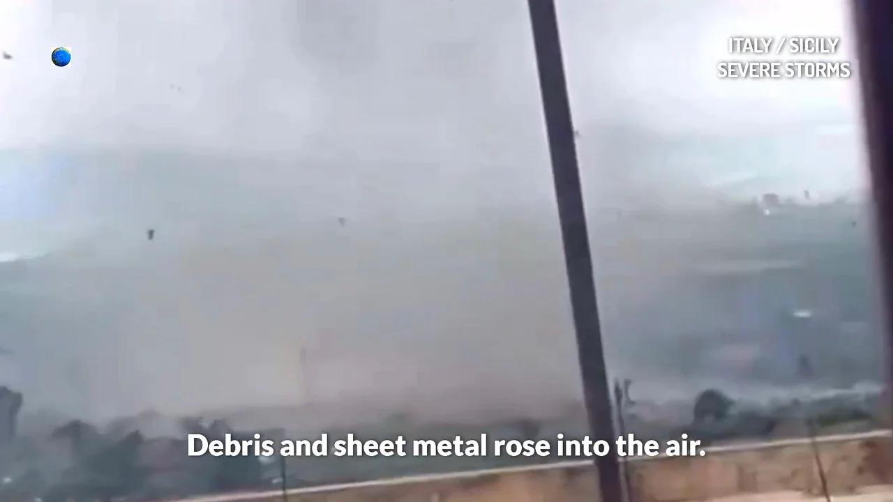 Les tempêtes s'intensifient en Italie : orages et tornades en Sicile