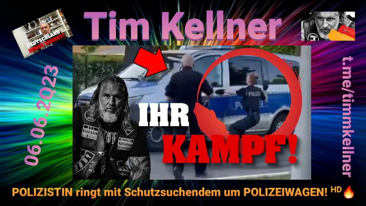 Tim Kellner - POLIZISTIN ringt mit Schutzsuchendem um POLIZEIWAGEN! ᴴᴰ🔥 ...