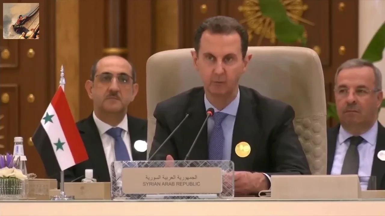 President Bashar al-Assad at the extraordinary Arab and Islamic summit ...