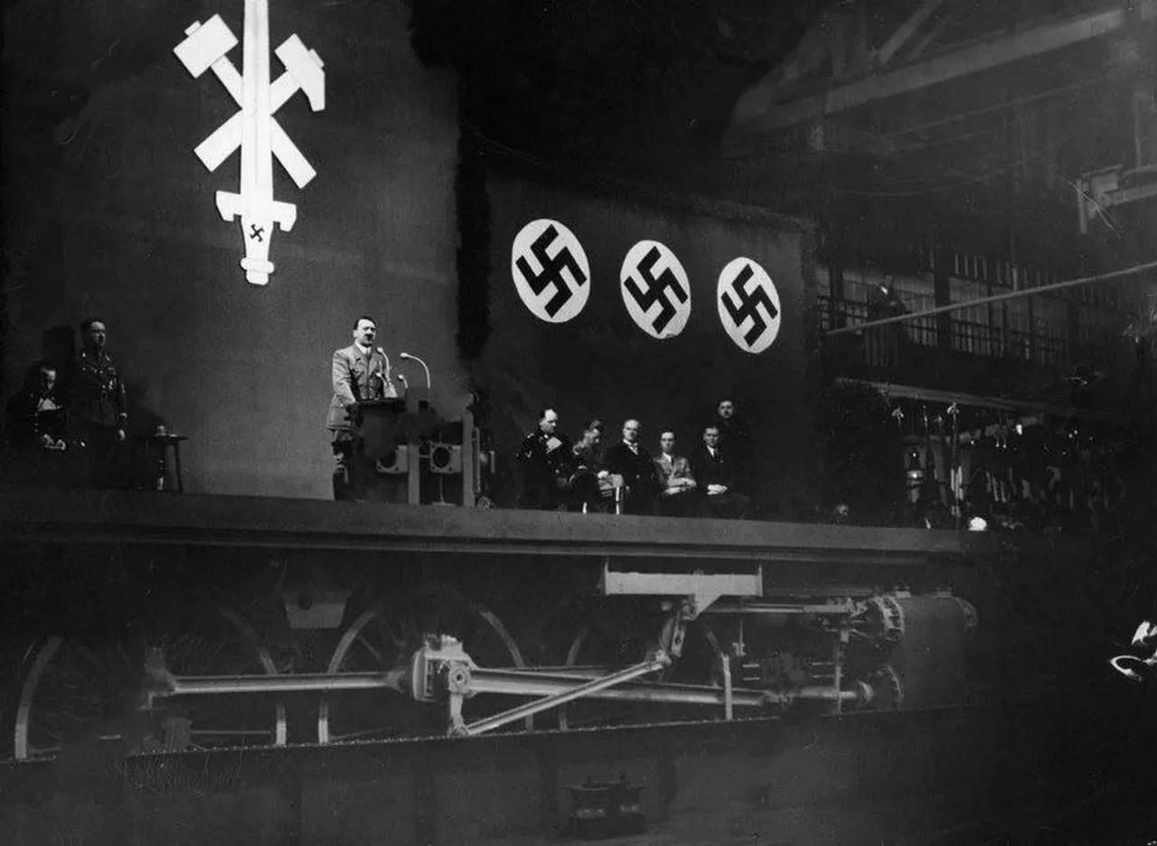 Adolf Hitlers Speech at the Krupp Factory in Essen, Germany (1936)