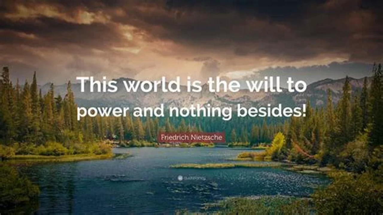 The Will To Power Friedrich Nietzsche