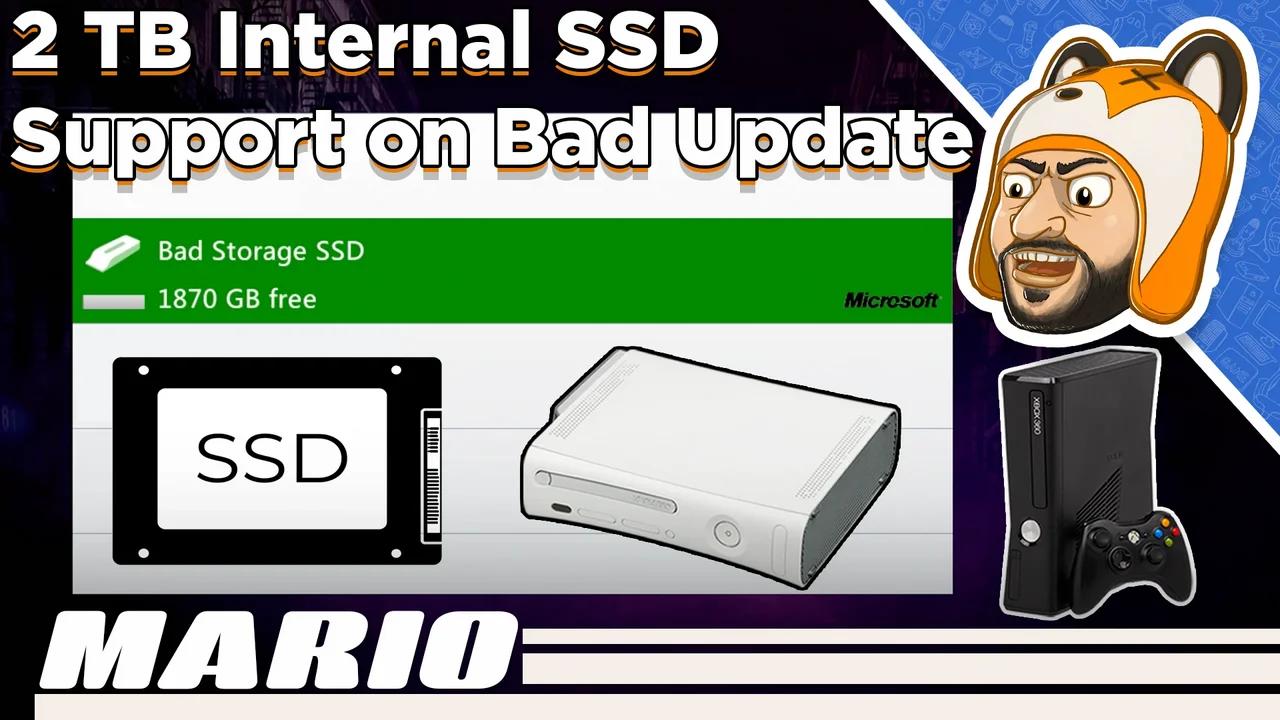 Bad Storage: Internal 2 TB SSD Support on Bad Update for Xbox 360!
