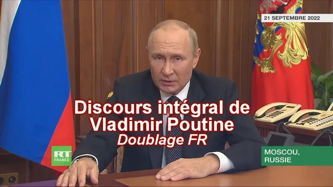 2022 055 L intégralité du discours de Poutine pour mieux comprendre le message adressé aux