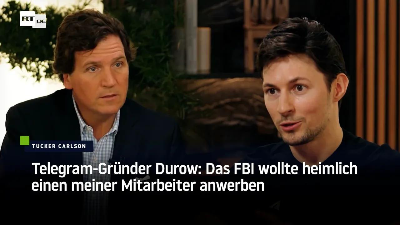 ⁣Telegram-Gründer Durow: Das FBI wollte heimlich einen meiner Mitarbeiter anwerben