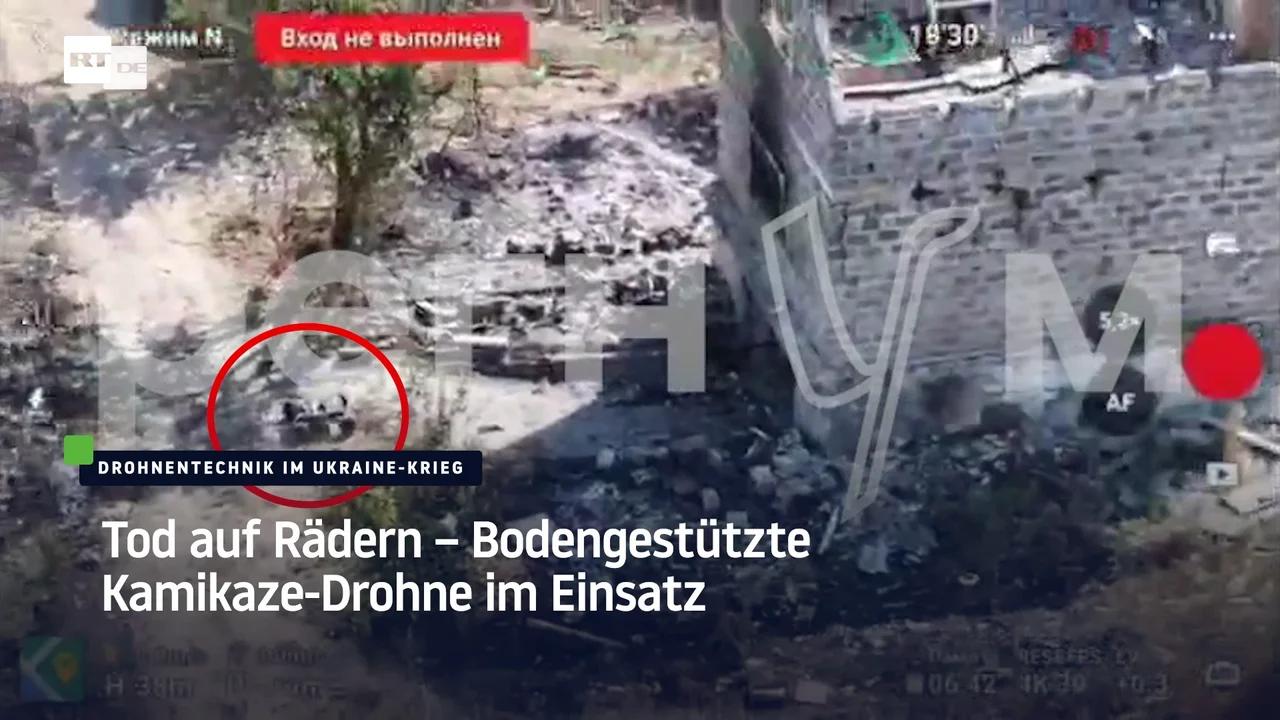 ⁣Tod auf Rädern – Bodengestützte Kamikaze-Drohne im Einsatz