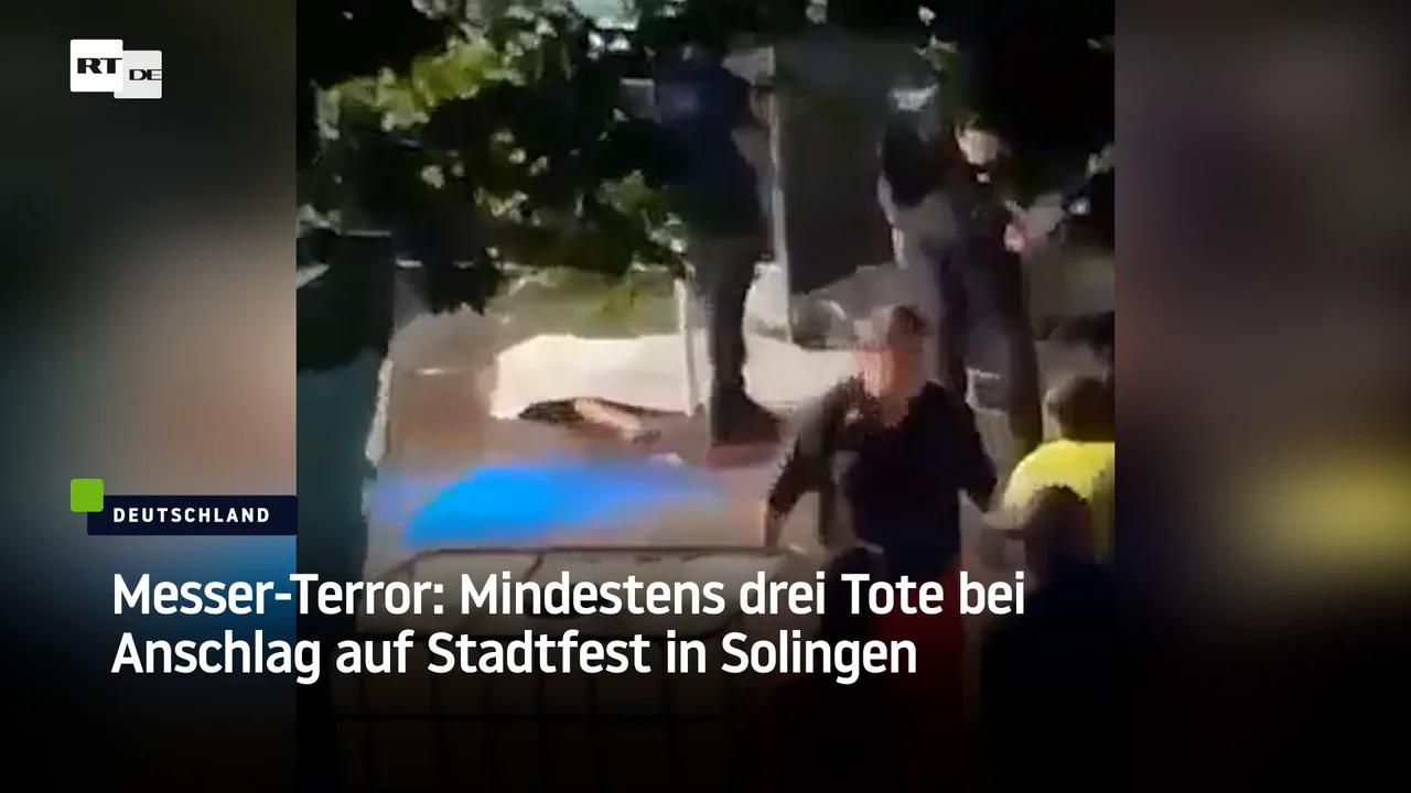 ⁣Messer-Terror: Mindestens drei Tote bei Anschlag auf Stadtfest in Solingen