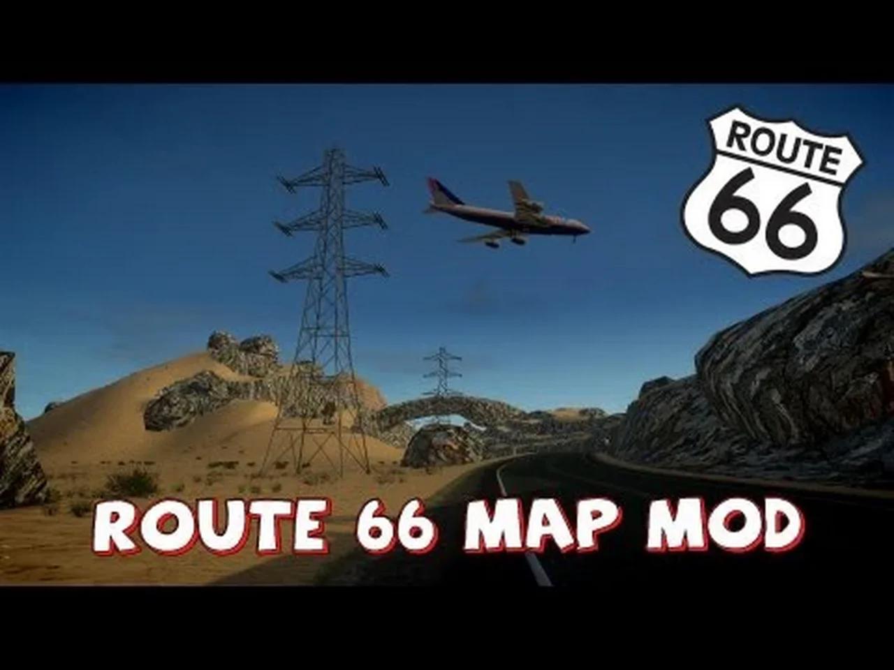 GRAND THEFT AUTO IV ROUTE 66 HUGE MAP MOD HD